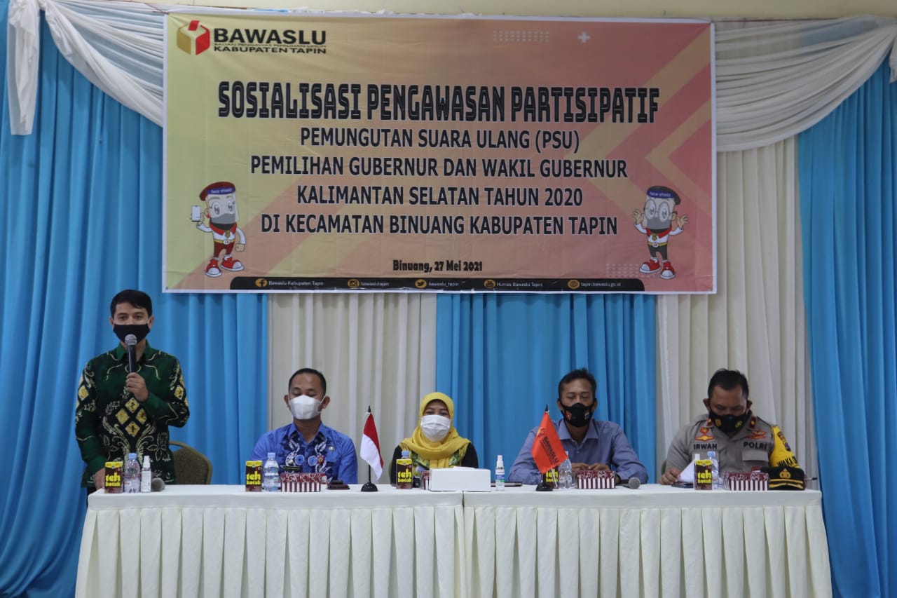 Bawaslu Tapin Ajak Masyarakat Awasi Pelaksanaan PSU Pilgub Kalsel 2020 di Kecamatan Binuang