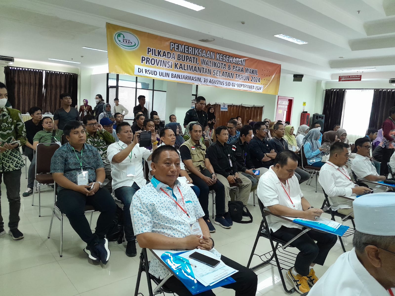 Pemeriksaan Kesehatan Bapaslon Bupati Tapin di RSUD Ulin Banjarmasin