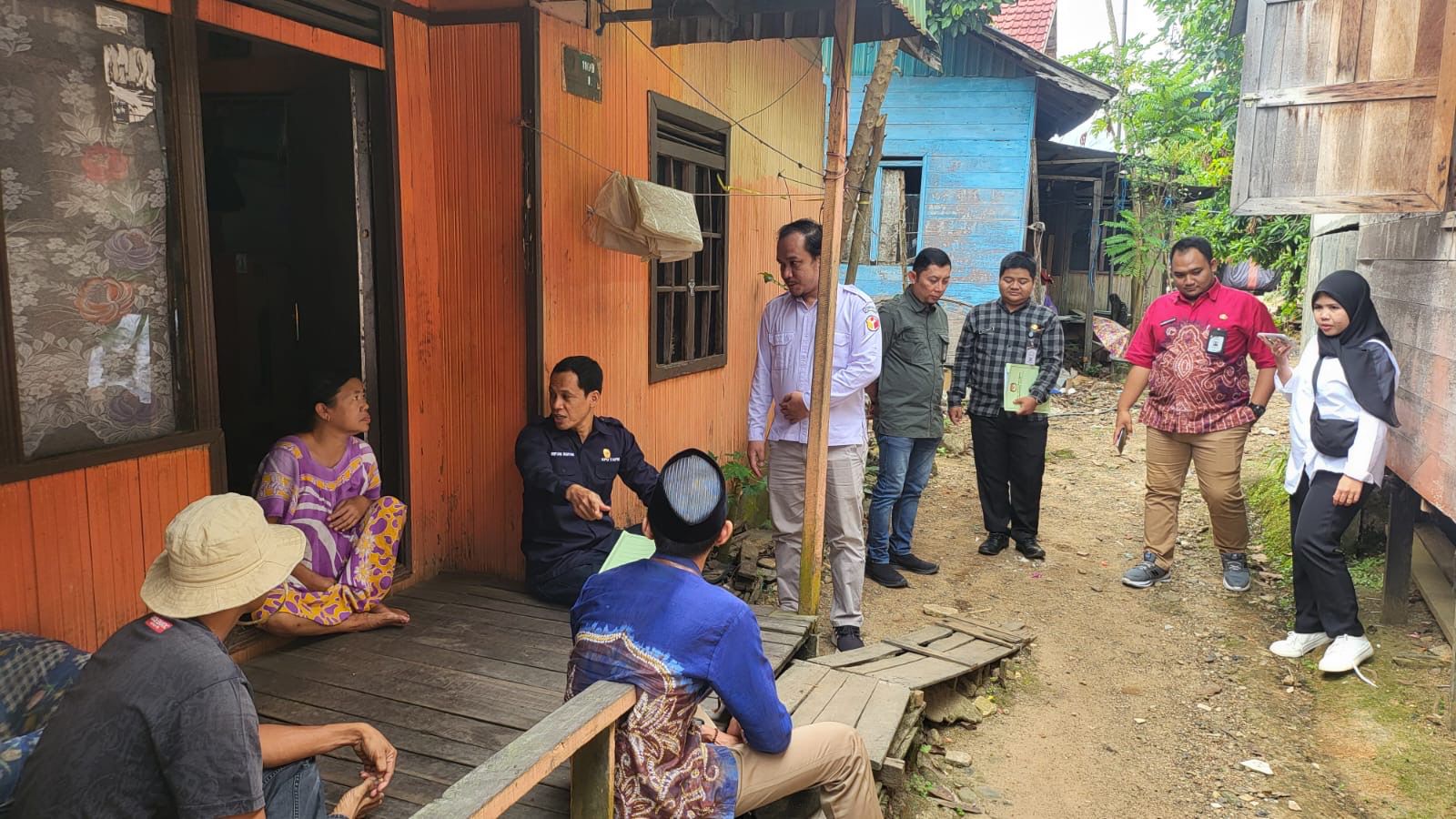 Ketua dan Anggota Bawaslu Kabupaten Tapin Awasi Proses Pelaksanaan Coktas