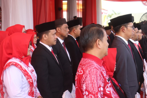 Hadiri Upacara HUT ke-81 RI, Abid: Kemerdekaan Jadi Energi untuk Terus Mengabdi