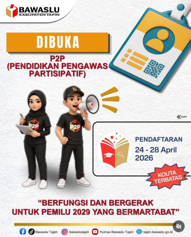 Pendaftaran P2P Tapin 2026