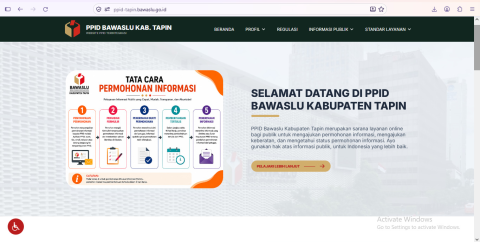 Website PPID Bawaslu Tapin