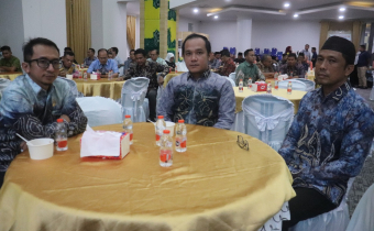 Ketua Bawaslu Tapin Abid Fikasi Gulo Hadiri Pisah Sambut Kapolres Tapin
