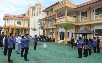 Abid Fikasi Gulo Kutip Bung Karno dalam Pidato Upacara HUT RI ke-80 Bawaslu Tapin